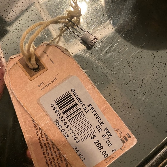 All Saints Gunmetal Stiple Tee (sequins) - Picture 4 of 4